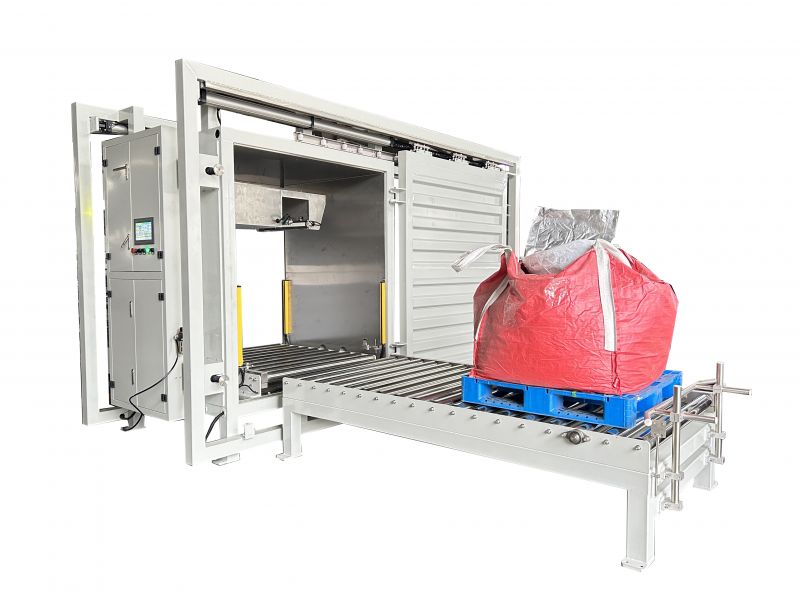 噸袋臥式雙滑門(mén)箱式內(nèi)抽抽真空包裝機(jī)